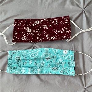 handmade face masks (2 pack)